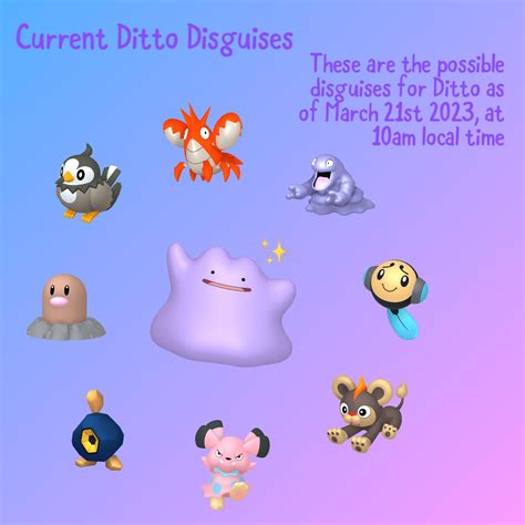 ditto fangen pokemon go|All Ditto Disguises In Pokémon GO (May 2024)